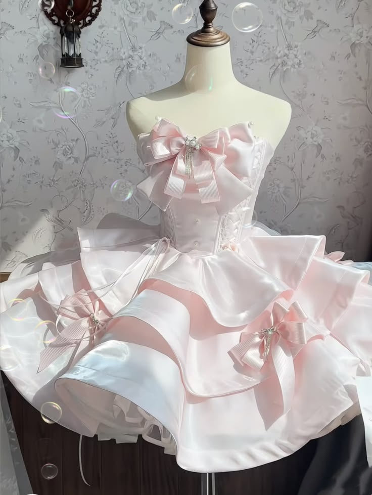 New Arrival Homecoming Dress Light Pink Strapless Tiered Cocktail Dress Short Birthday Dress P4923