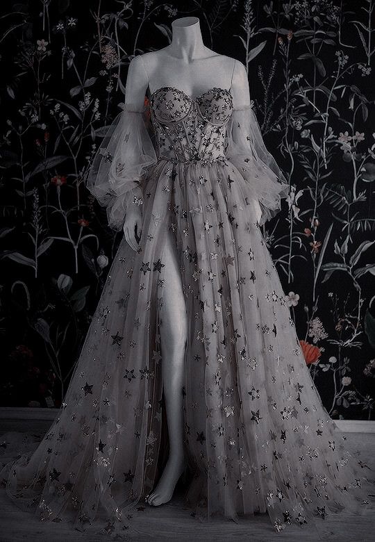 Sexy Ball Gown Sweetheart Tulle Stars Long Prom Dresses P502 PreppyDress Sexy Ball Gown Sweetheart Tulle Stars Long Prom Dresses P502 PreppyDress