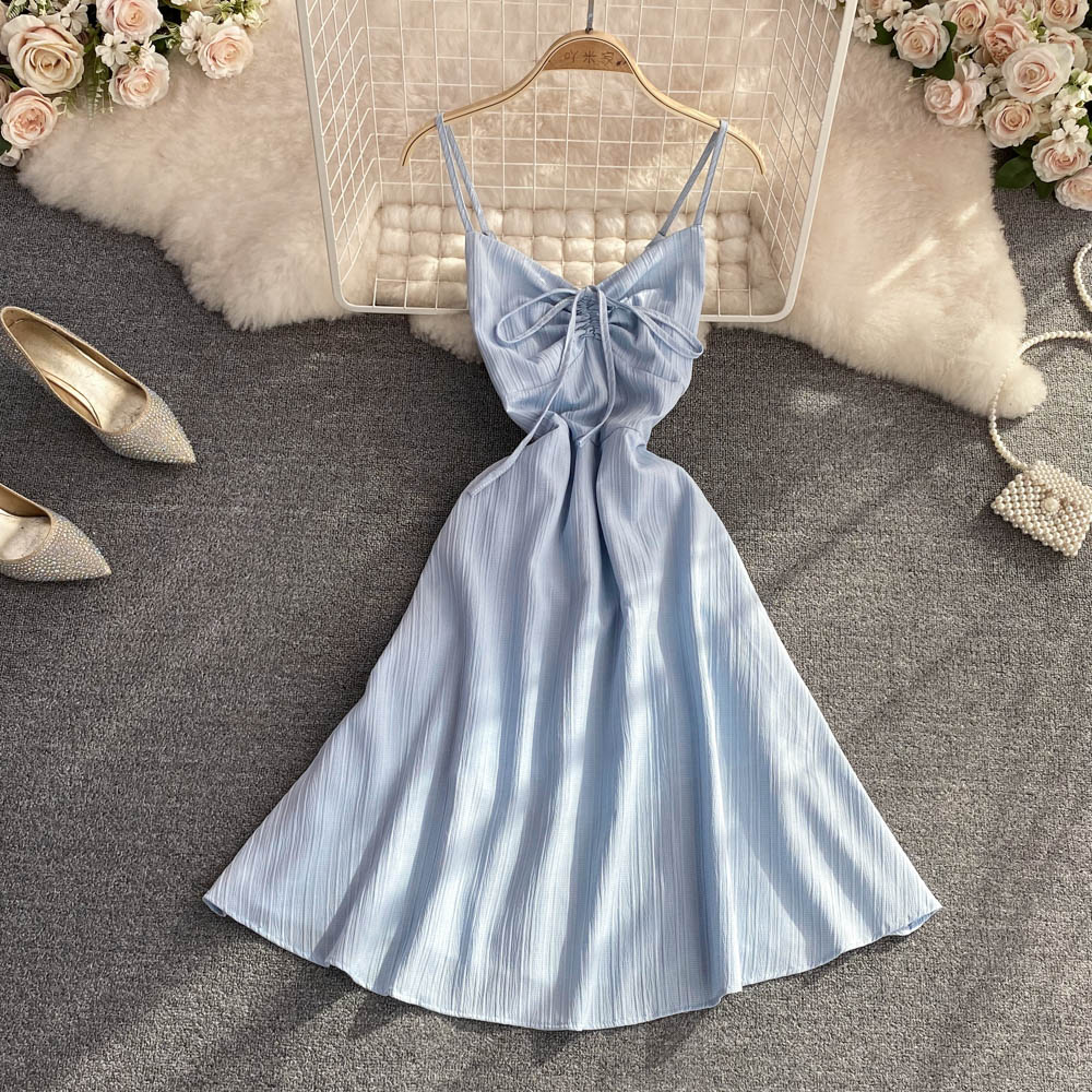 Cute A Line V Neck Short Dress Fashion Dress P344