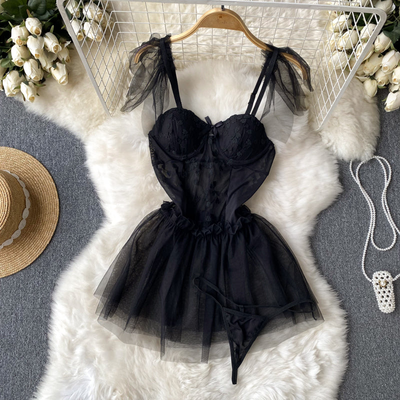 Sexy Spaghetti Straps Lace Short Dress Summer Women Holiday Dress P247