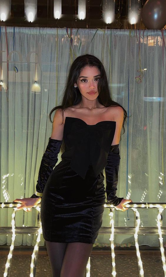 Simple Sheath Strapless 18th Birthday Dresses Black Birthday Outfits P Simple Sheath Strapless 18th Birthday Dresses Black Birthday Outfits P