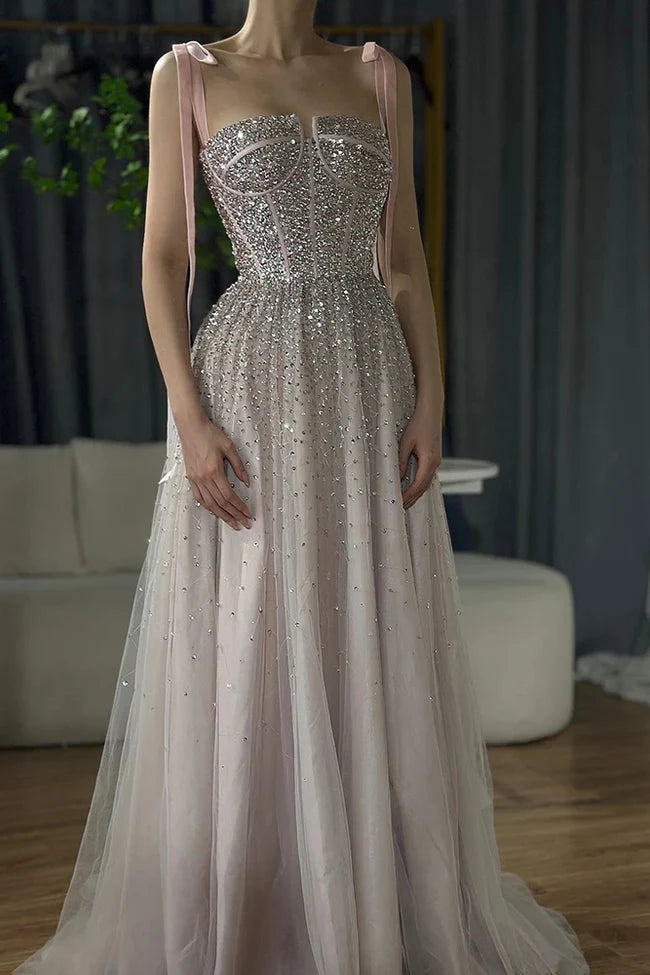 Burgundy Prom Dresses A line Straps Tulle Evening Dresses P1081