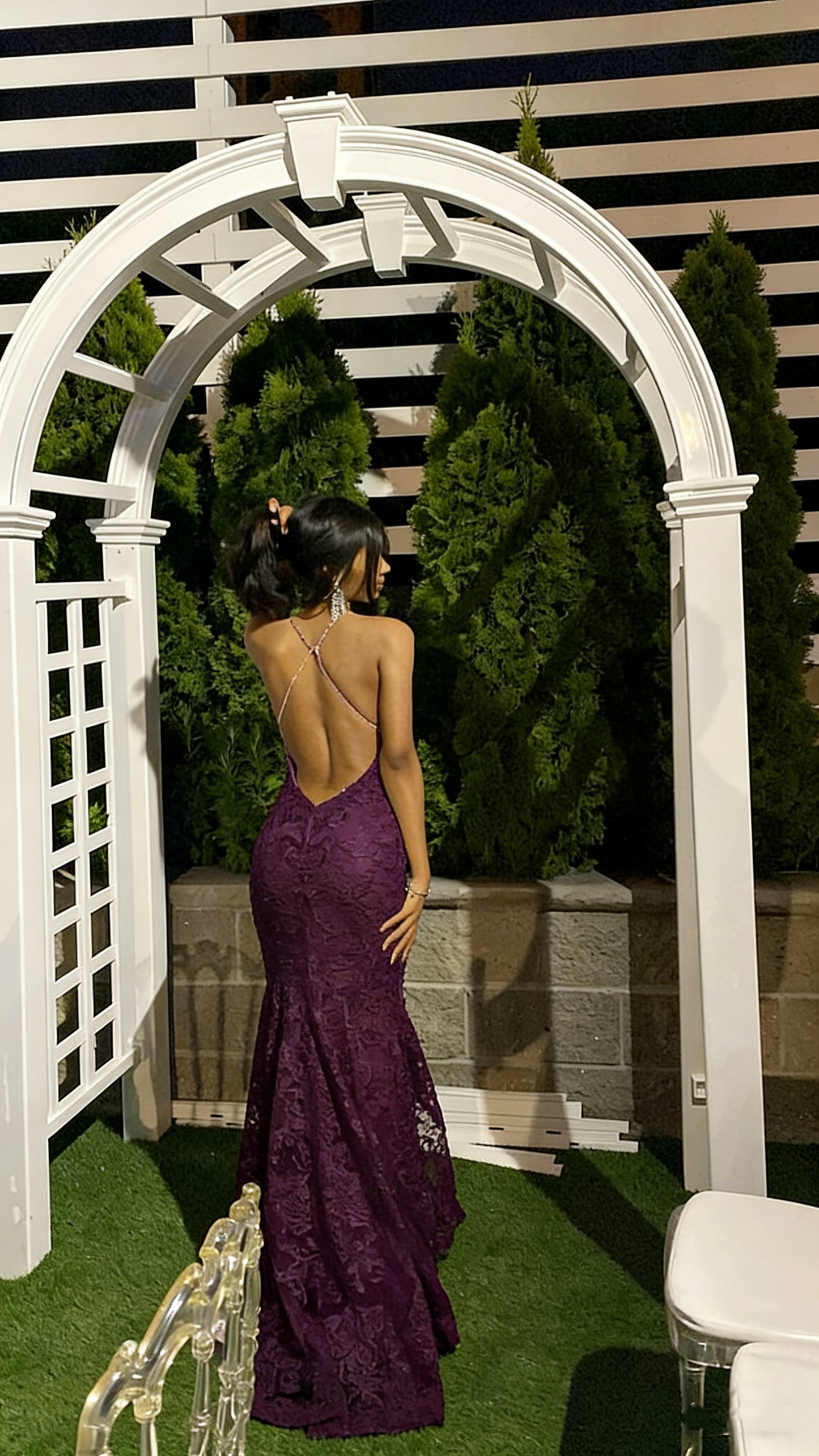 Elegantes Meerjungfrau-Abendkleid aus rosa Spitze für den Abschlussball, festliches Abendkleid P1143