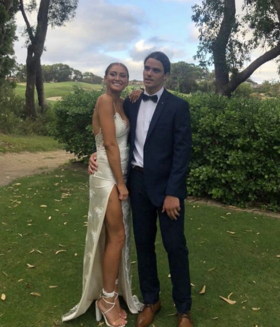 Mermaid Straps Ivory Floor Length Sleeveless Prom Dress P1187