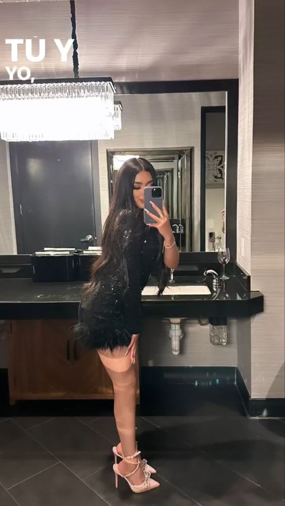 Simple Sheath Black 18th Birthday Dresses Sequin Birthday Outfits P1312 - Same as Picture / US2 Simple Sheath Black 18th Birthday Dresses Sequin Birthday Outfits P1312 - Same as Picture / US2
