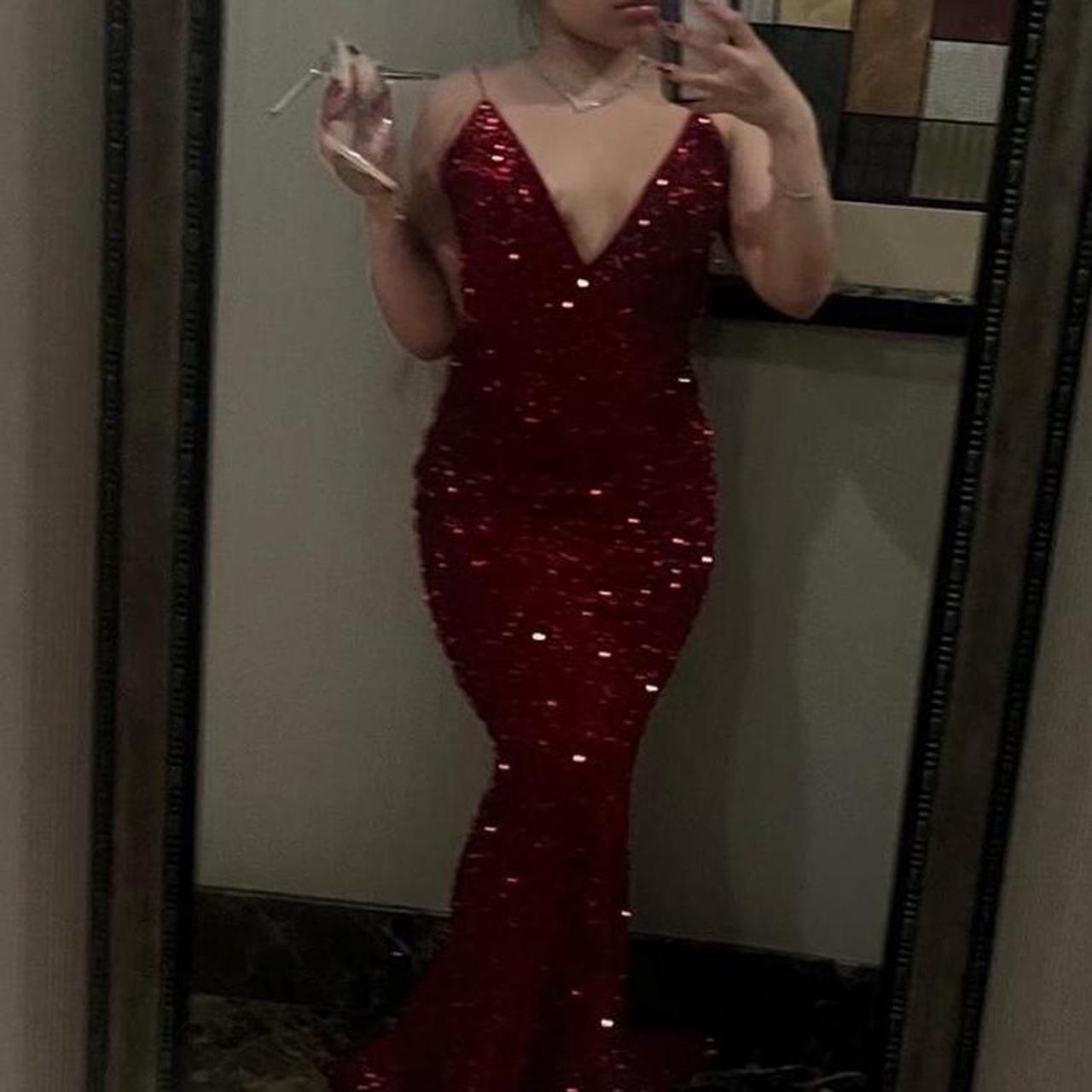 Classic Mermaid Black Girl Sequin Prom Dresses 22th Birthday Outfit P1383