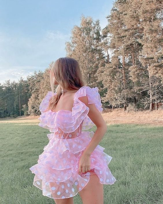 Cute Princess Pink 18th Birthday Dresses Birthday Outfits P1406 - Same as Picture / US2 Cute Princess Pink 18th Birthday Dresses Birthday Outfits P1406 - Same as Picture / US2