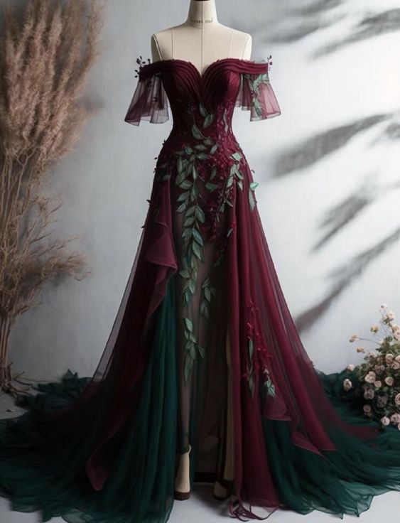 maroon floral prom dress Burgundy Maroon Beaded Floral Short Prom Dress Homecoming Dresses, MH156