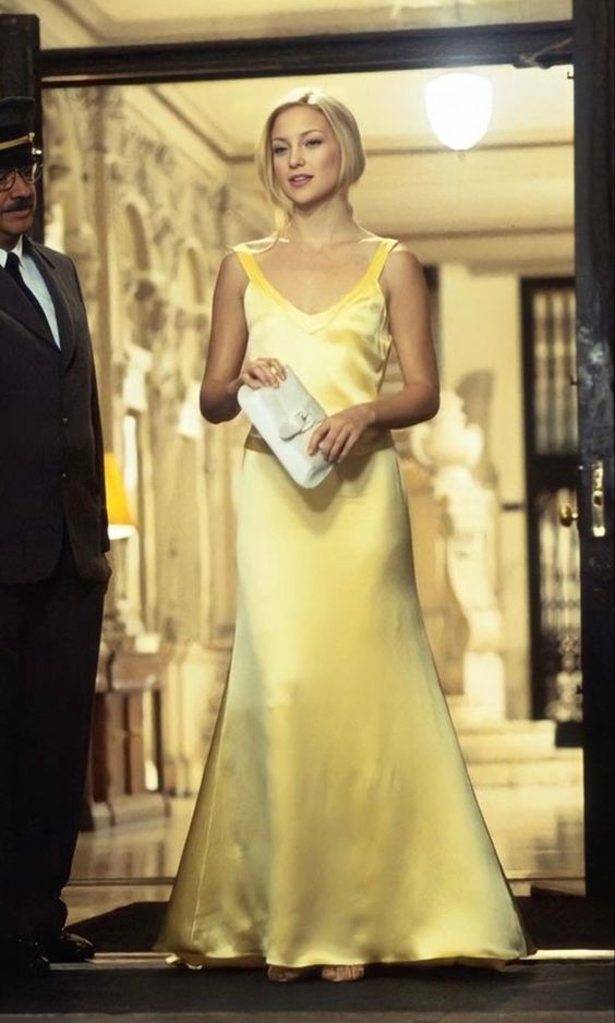 Mermaid Yellow Silk Satin Evening Party Dress Long Backless Prom Dress P827