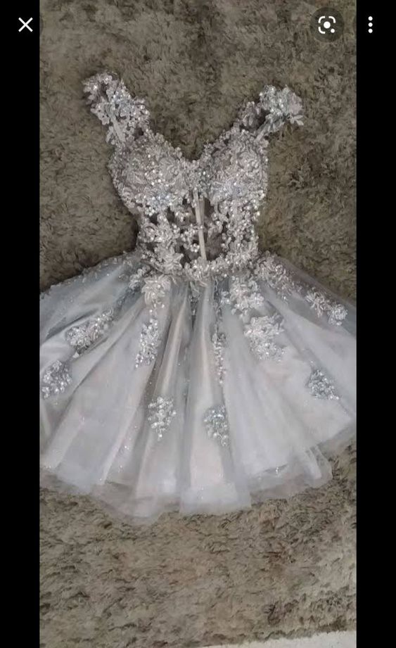 Simple A line 18th Birthday Dresses Short Gray Birthday Outfits P1814 Simple A line 18th Birthday Dresses Short Gray Birthday Outfits P1814