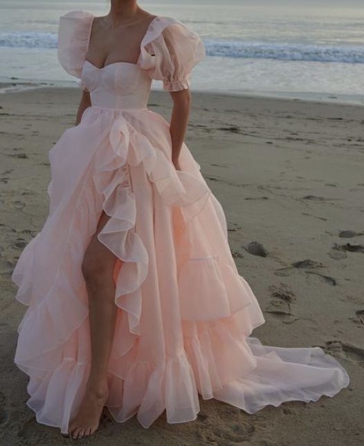 Sexy High Low Pink Long Prom Dresses P1815 – PreppyDress