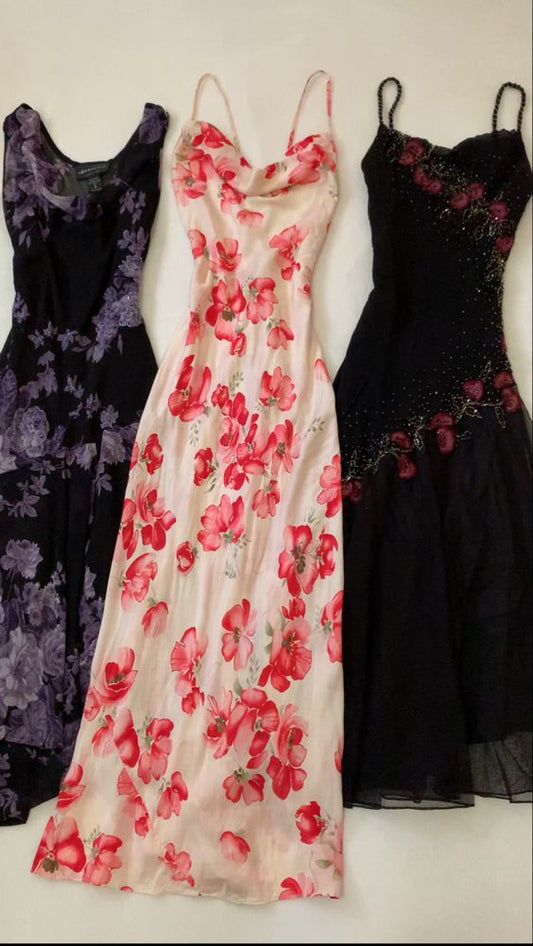 Sexy Meerjungfrauen-Abschlussballkleid mit Trägern, geblümt, rosa, P1854