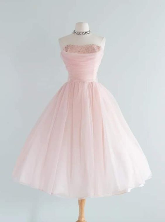 Fairy Ball Gown Strapless Pink Knee Length Prom Dresses Evening Dress P1946 - AS PHOTO / US2 Fairy Ball Gown Strapless Pink Knee Length Prom Dresses Evening Dress P1946 - AS PHOTO / US2