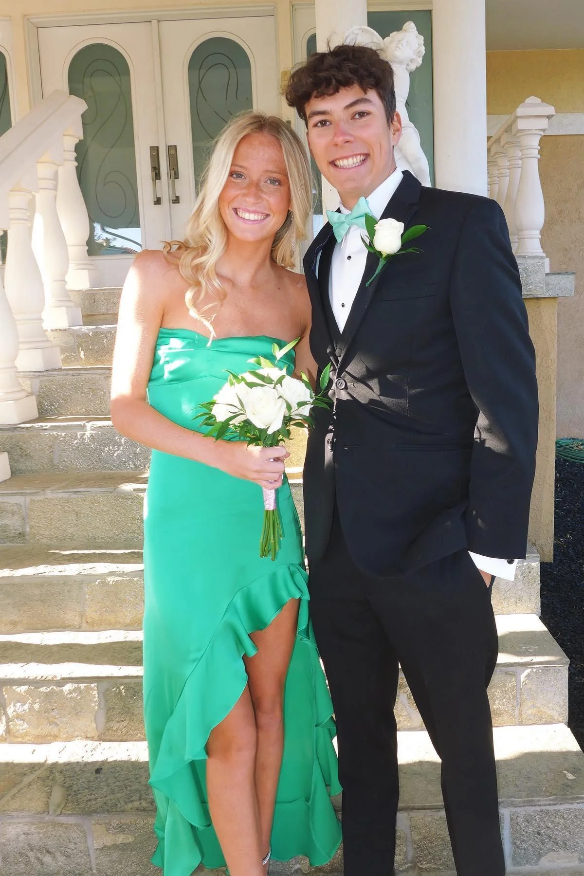 Simple A line Long Prom Dresses Evening Dress P1998