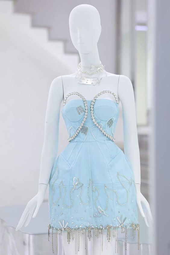 vintage a-line blue homecoming dress 18th birthday outfits P2066 PreppyDress vintage a-line blue homecoming dress 18th birthday outfits P2066 PreppyDress