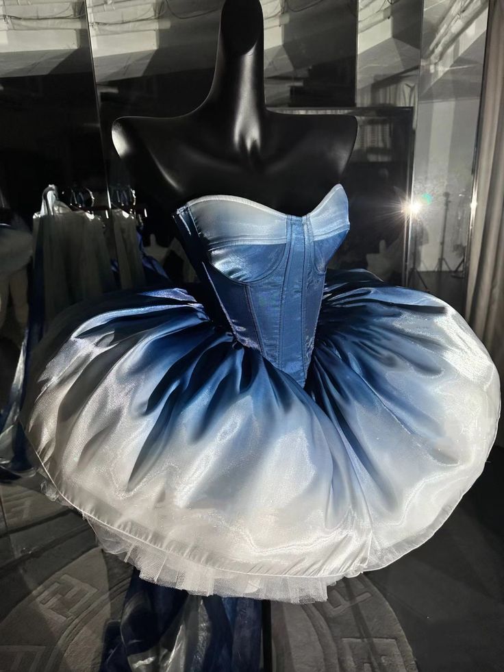 chic ball gown ombre blue homecoming dress 16th birthday outfits P2088 PreppyDress chic ball gown ombre blue homecoming dress 16th birthday outfits P2088 PreppyDress