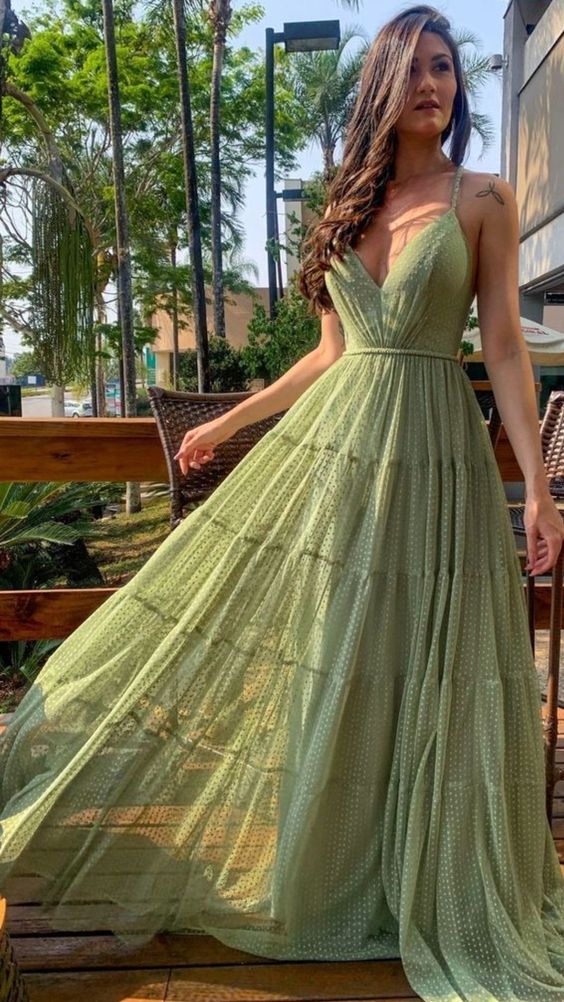 Sexy A Line Straps Sage Green Tulle Prom Dresses 21th Birthday Outfit PreppyDress Sexy A Line Straps Sage Green Tulle Prom Dresses 21th Birthday Outfit PreppyDress