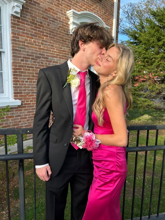 Sexy Mermaid Long Hot Pink Prom Dress 22th Birthday Outfits P2118 Sexy Mermaid Long Hot Pink Prom Dress 22th Birthday Outfits P2118