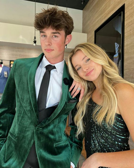 Sparkly Mermaid Dark Green Long Prom Dresses Formal Dress P2213