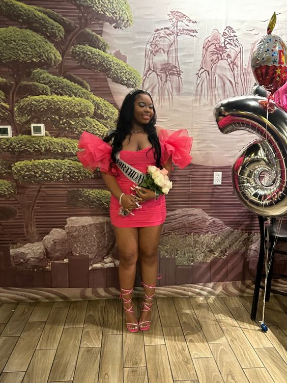 Sexy Sheath Strapless Short Pink Homecoming Dress P2271