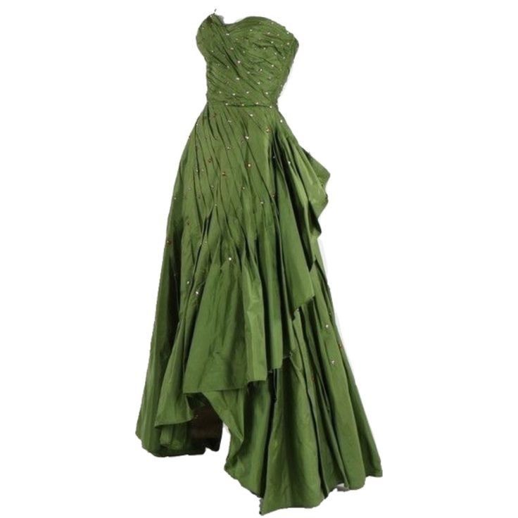 Modest Ball Gown Sweetheart Green Satin Long Evening Dress Party Dress PreppyDress Modest Ball Gown Sweetheart Green Satin Long Evening Dress Party Dress PreppyDress