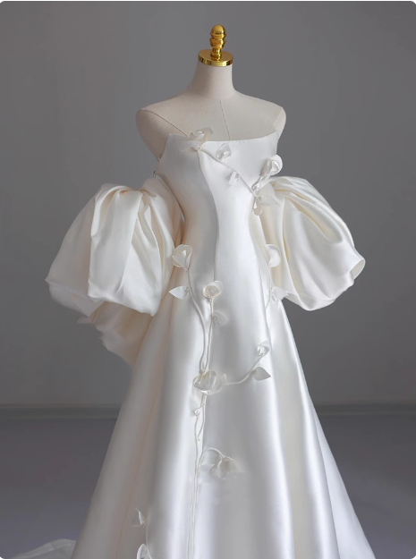 white silk tube dress Taylor Tube Mini Dress, in Ivory Luxe Satin, Size: 2XL