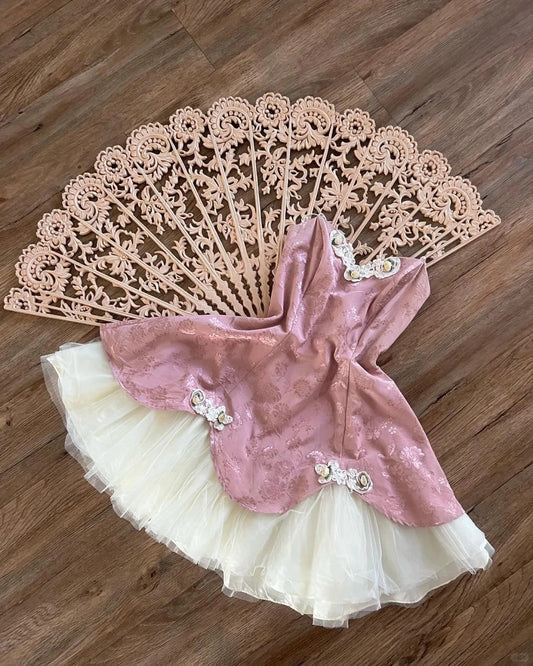 Princess Pink Sweetheart Neckline Jacquard A-Line Mini Homecoming Dress P3144