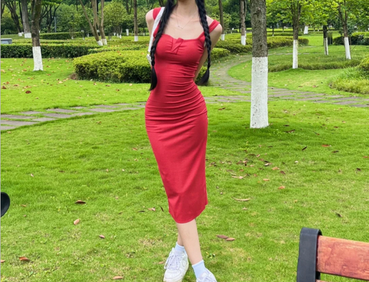 Sexy Red Strapless Bodycon Homecoming Dress P3152