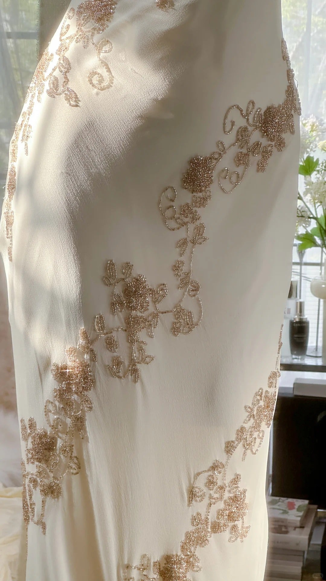 Flowy One Shoulder Chiffon Beaded Elegant Prom Dress P3283