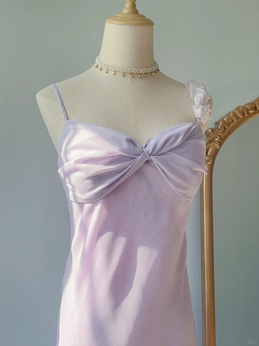 Charming Purple Strapless Chiffon Mermaid Prom Dress P3378