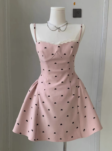 Sweet Bow Backless Pink Sling Puffy Birthday Dress Homecoming Dress P3 Sweet Bow Backless Pink Sling Puffy Birthday Dress Homecoming Dress P3