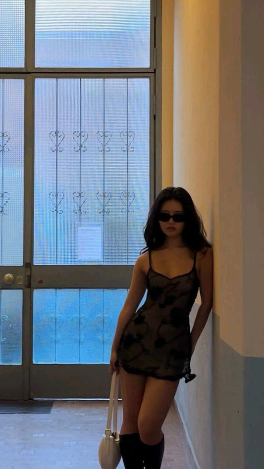 Sexy Black Tulle Suspenders Tight Hip-wrapped Birthday Skirt Homecoming Dress P3864