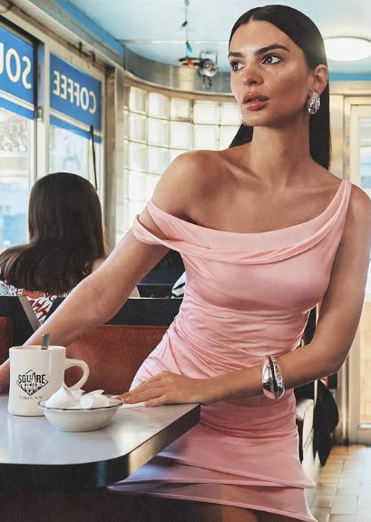 Designer Pink Off-the-shoulder Waist 16th Birthday Homecoming Dress P3886