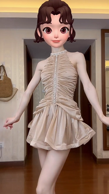 Sweet Waist Rhinestone A-line Cake Birthday Dress Homecoming Dress P3915