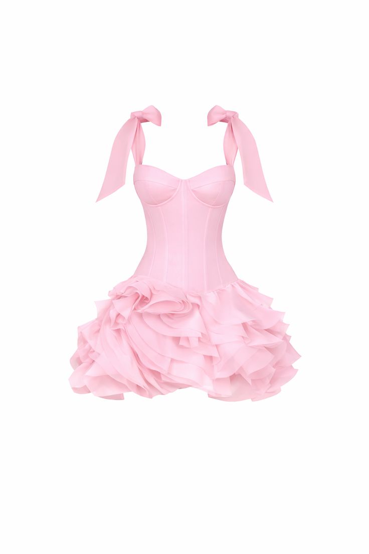 Fashion Homecoming Dress Pink Sweetheart Tiered Cocktail Dress Short Birthday Party Dress P4983