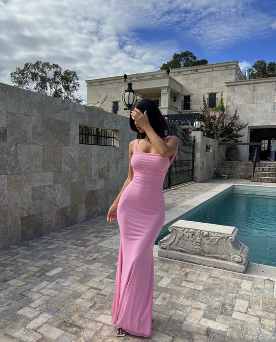 Sexy Straps Pink Birthday Dress 22th Birthday Outfits P814 PreppyDress