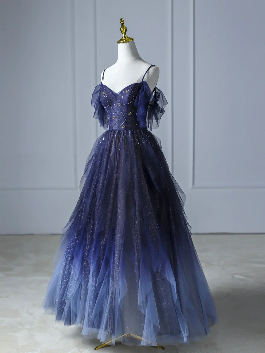 Beautiful Spaghetti Strap Evening Party Dress Grape Prom Dresses P677 PreppyDress Beautiful Spaghetti Strap Evening Party Dress Grape Prom Dresses P677 PreppyDress