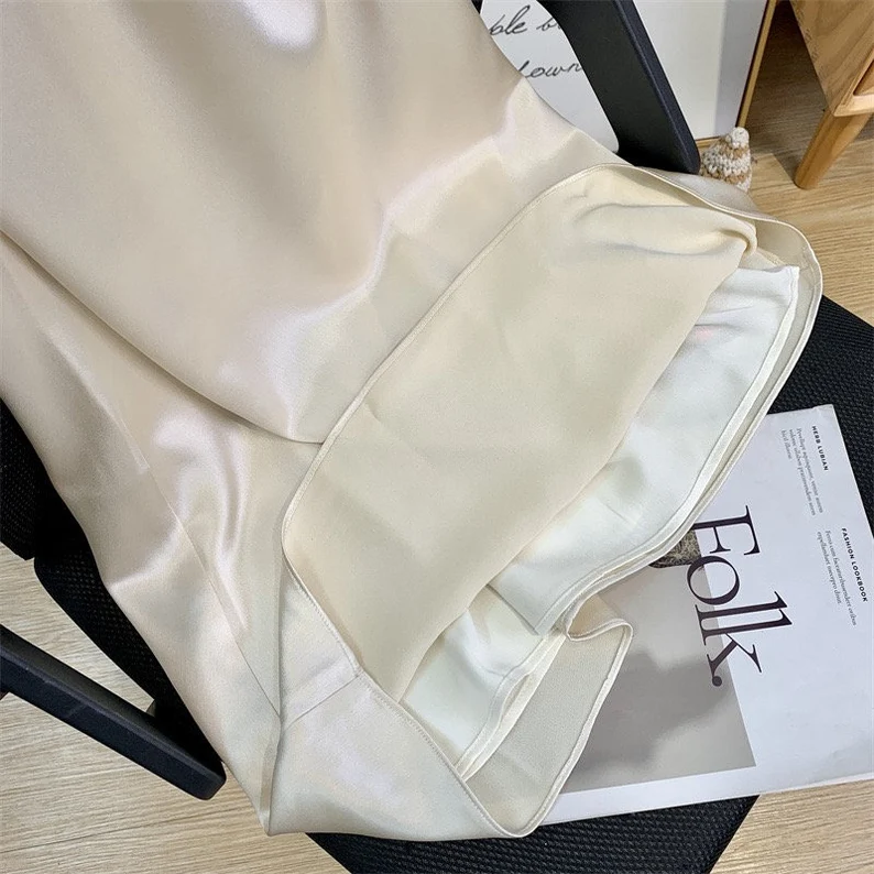 Sexy Mermaid Straps Ivory Satin Prom Dress 21th Birthday Outfits P685