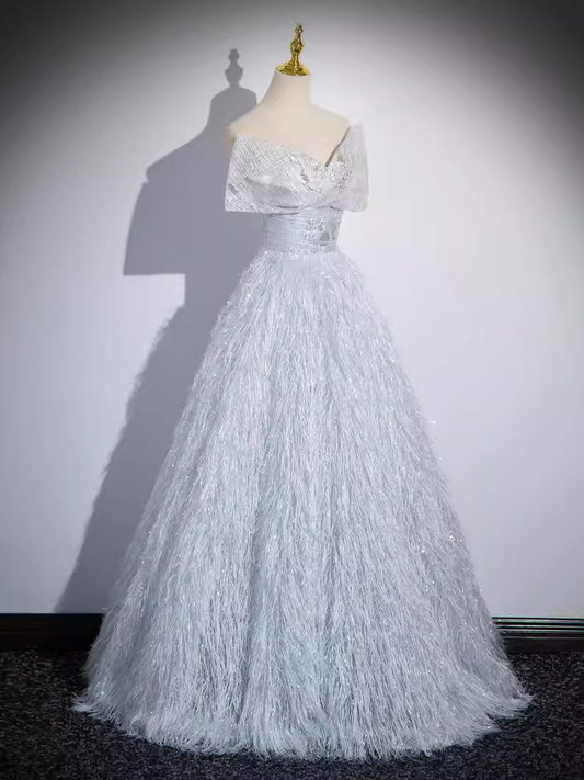 Une robe de soirée sans manches à épaules dénudées pour bal de fin d'année P776
