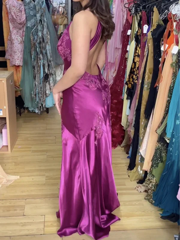 Sexy A Line Sage Green Satin Prom Dresses 21th Birthday Outfit P2107