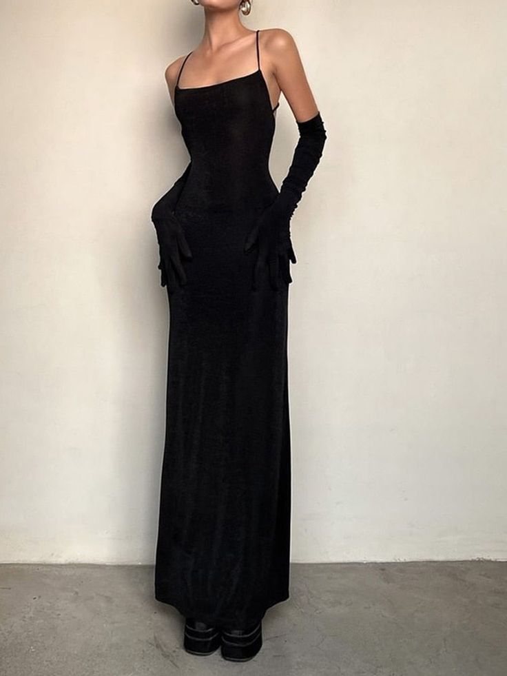 Modest Mermaid Black Halter Prom Dresses 22th Birthday Outfit P417