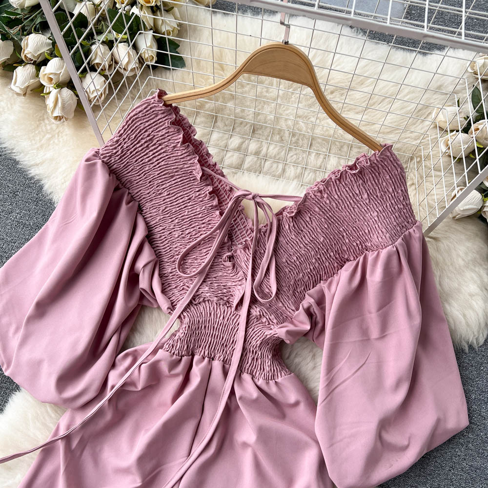 Stylish V-neck Long Sleeve Jumpsuits p268