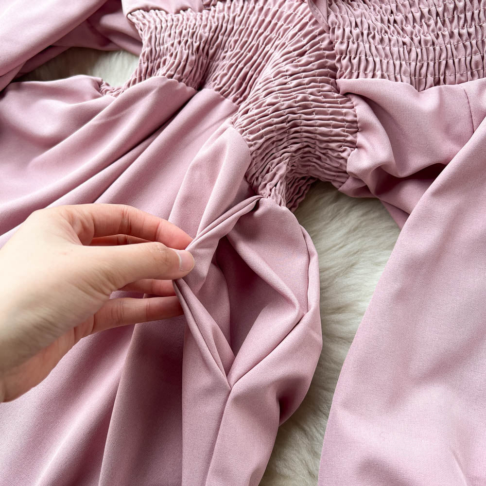 Stylish V-neck Long Sleeve Jumpsuits p268