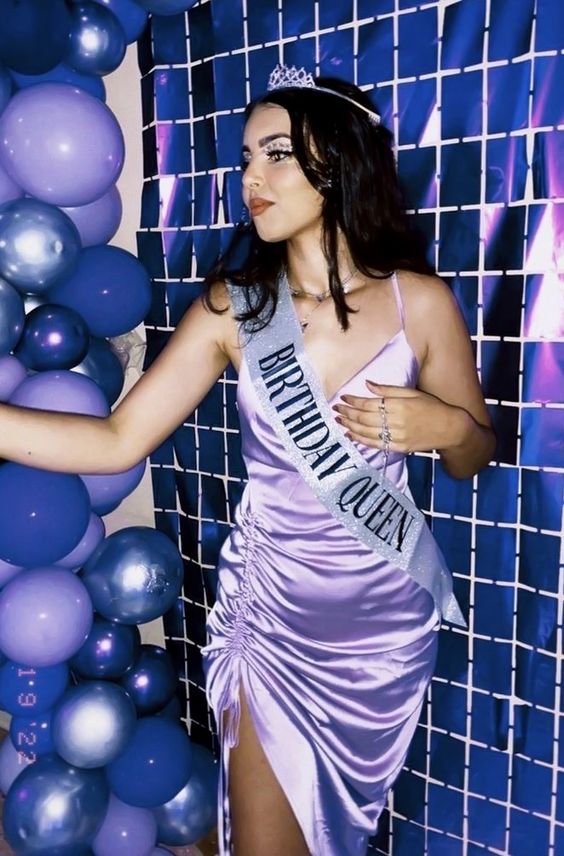 Simple 17th Birthday Dresses Tight Lilac Silk Satin Birthday Outfits P323