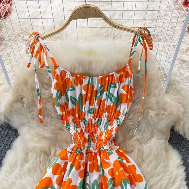 Cute A Line Floral Dress Fashion Dress P302