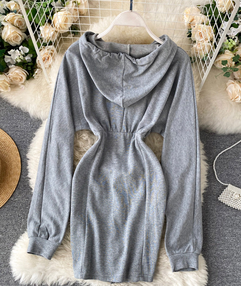 Cute Hoodie Casual Dress P296