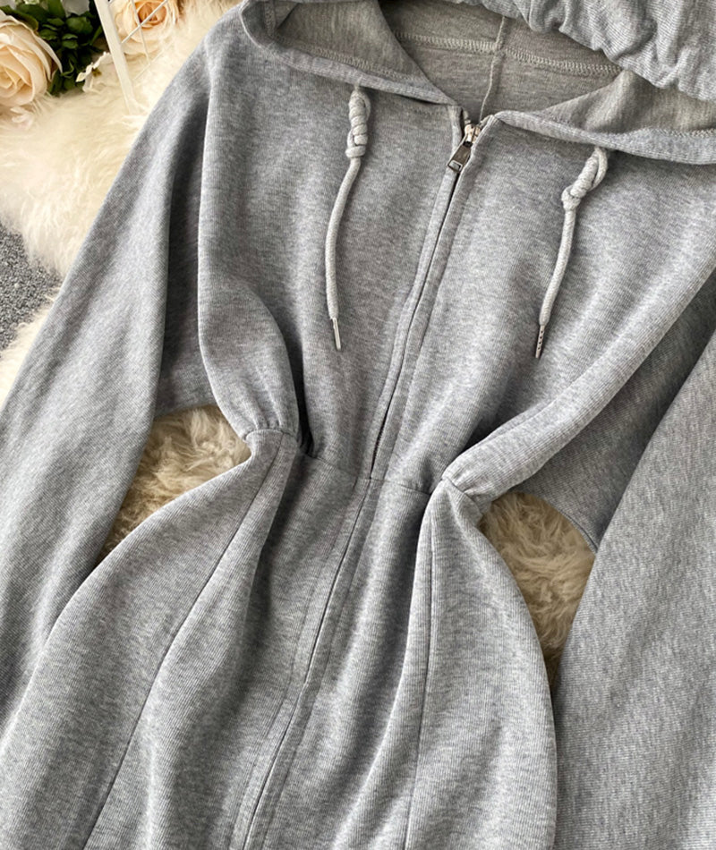 Cute Hoodie Casual Dress P296