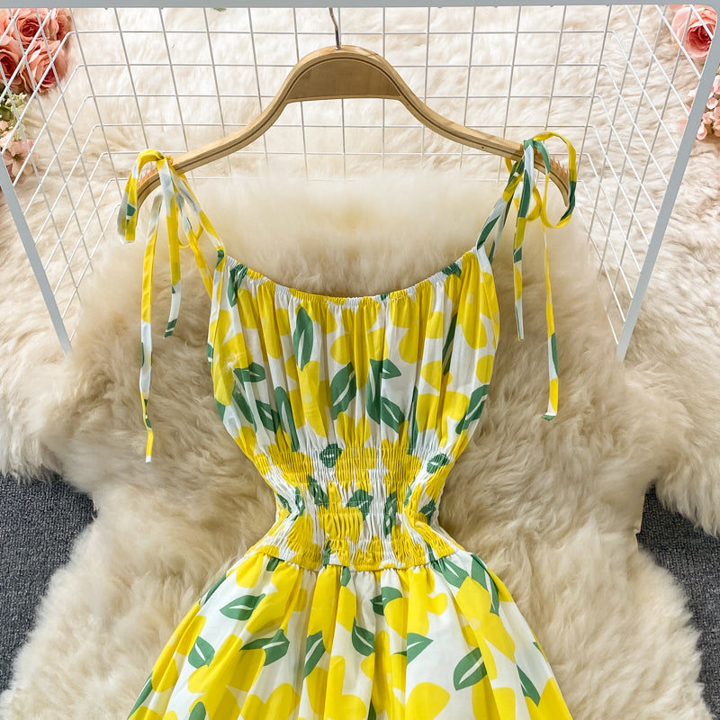 Cute A Line Floral Dress Fashion Dress P302