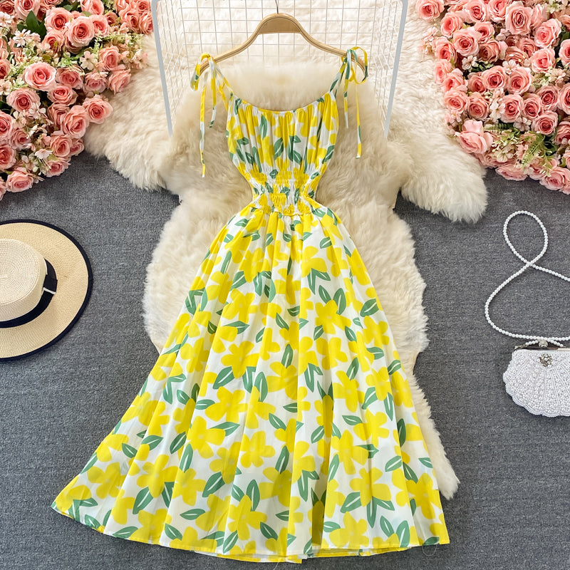 Cute A Line Floral Dress Fashion Dress P302