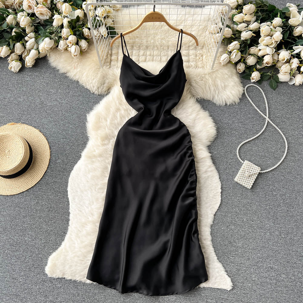 Simple Satin Dresses, Fashion Dresses P269